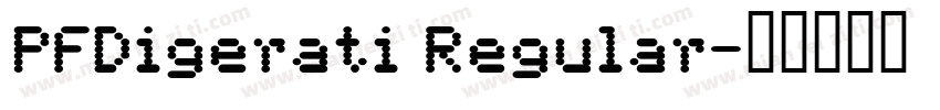 PFDigerati Regular字体转换